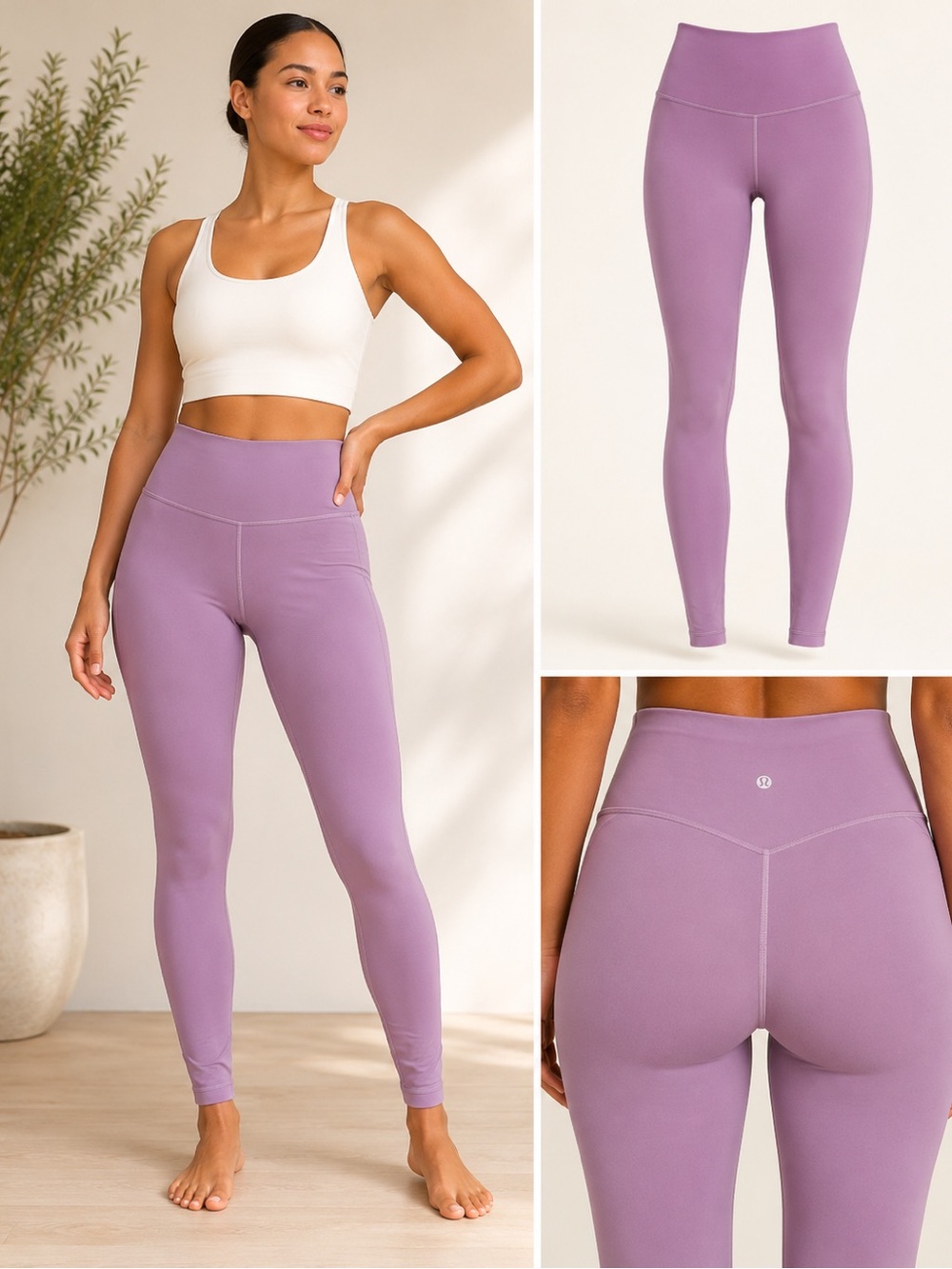 lululemon athletica High-Rise Mauve/Purple  Leggings size 2